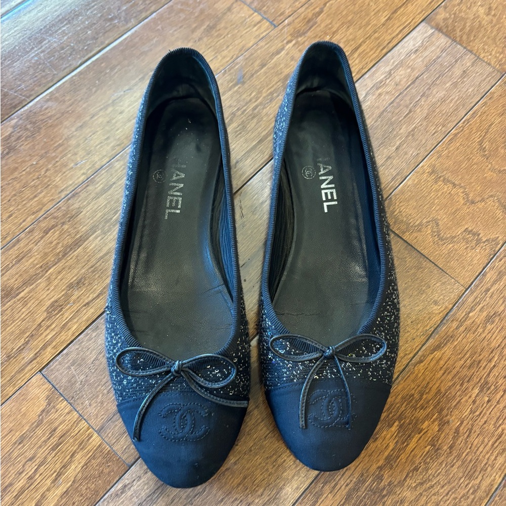 CHANEL ballerina flats size 39